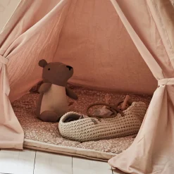 alinea Matelas Enfant|Tapis Chambre Enfant*Tapis pour tipi 100x100cm - argile Rose