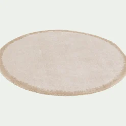 alinea Tapis De Salon*Tapis rond en polyester recyclé D160cm - Beige