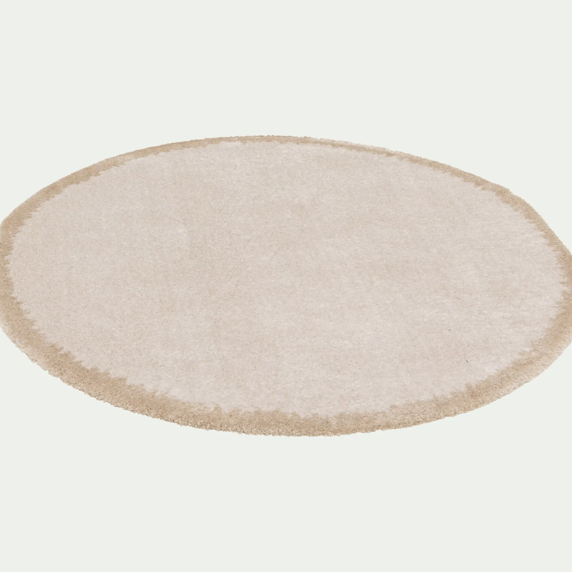 alinea Tapis De Salon*Tapis rond en polyester recyclé D160cm - Beige