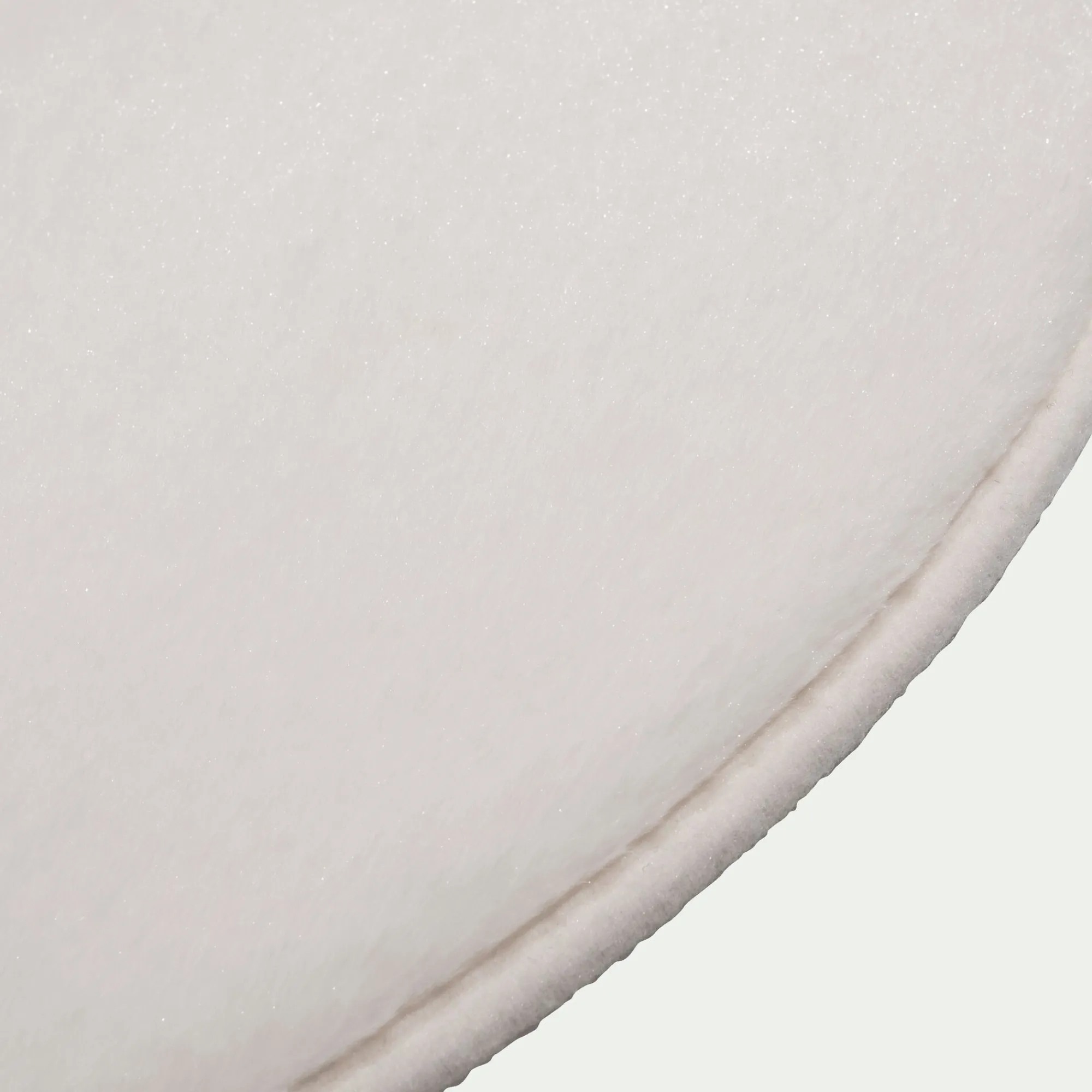 alinea Descente De Lit|Tapis Uni*Tapis rond imitation fourrure - ventoux D70cm Blanc