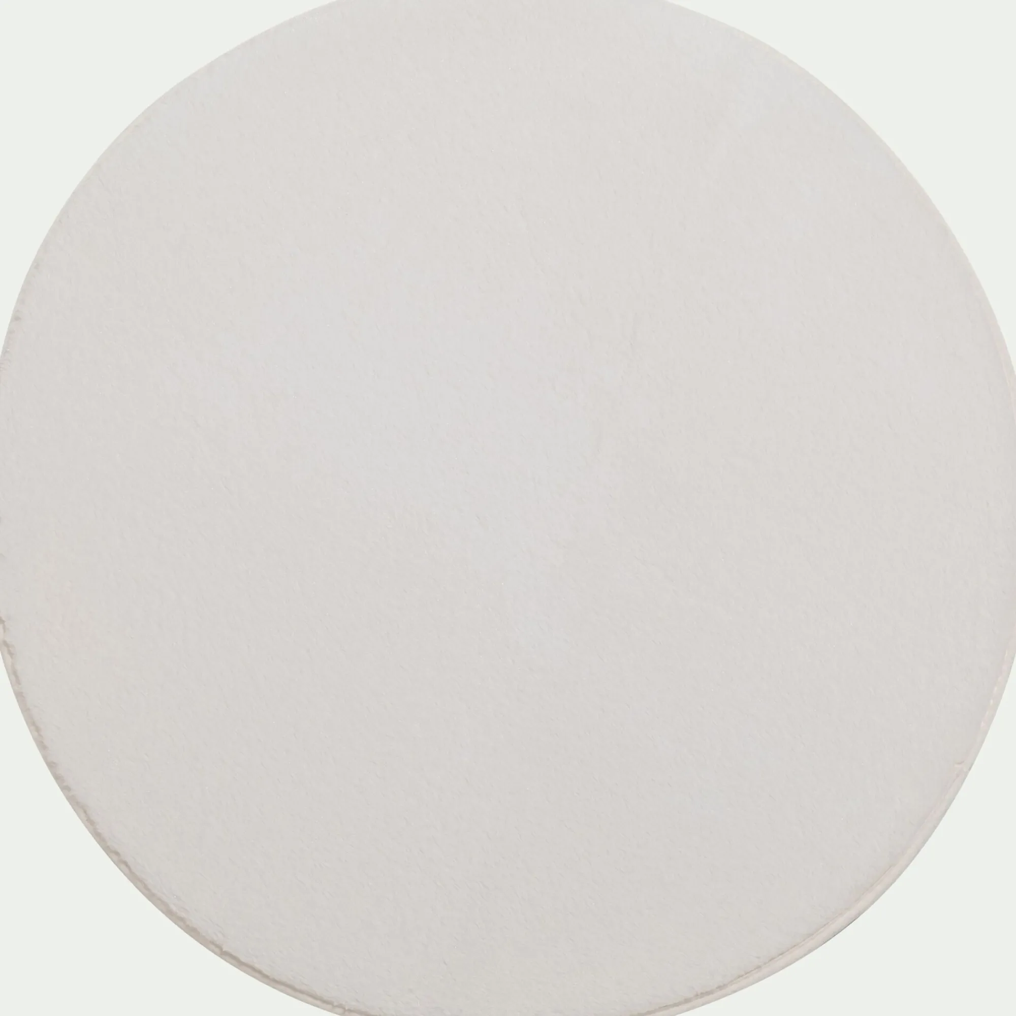 alinea Descente De Lit|Tapis Uni*Tapis rond imitation fourrure - ventoux D70cm Blanc