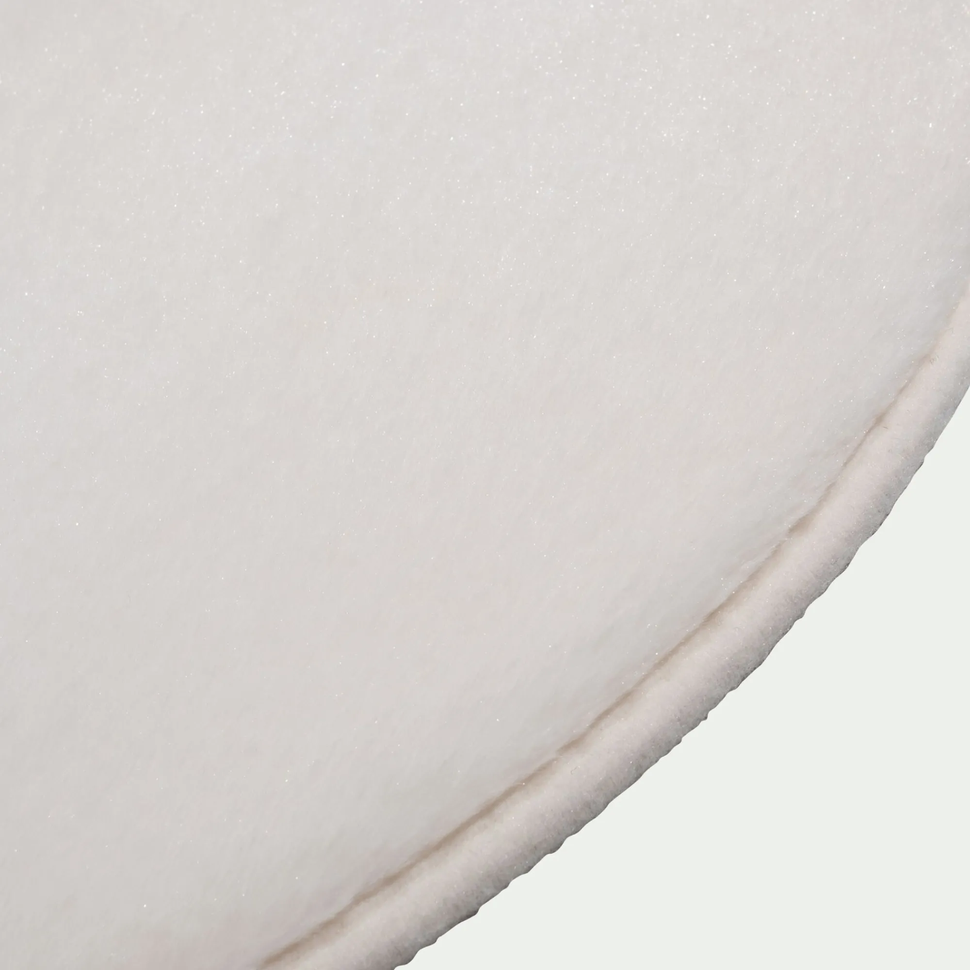alinea Descente De Lit|Tapis Uni*Tapis rond imitation fourrure - ventoux D70cm Blanc