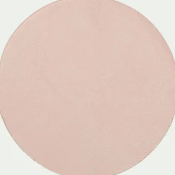 alinea Tapis Chambre Enfant|Tapis Chambre Enfant*Tapis rond imitation fourrure - argile D70cm Rose
