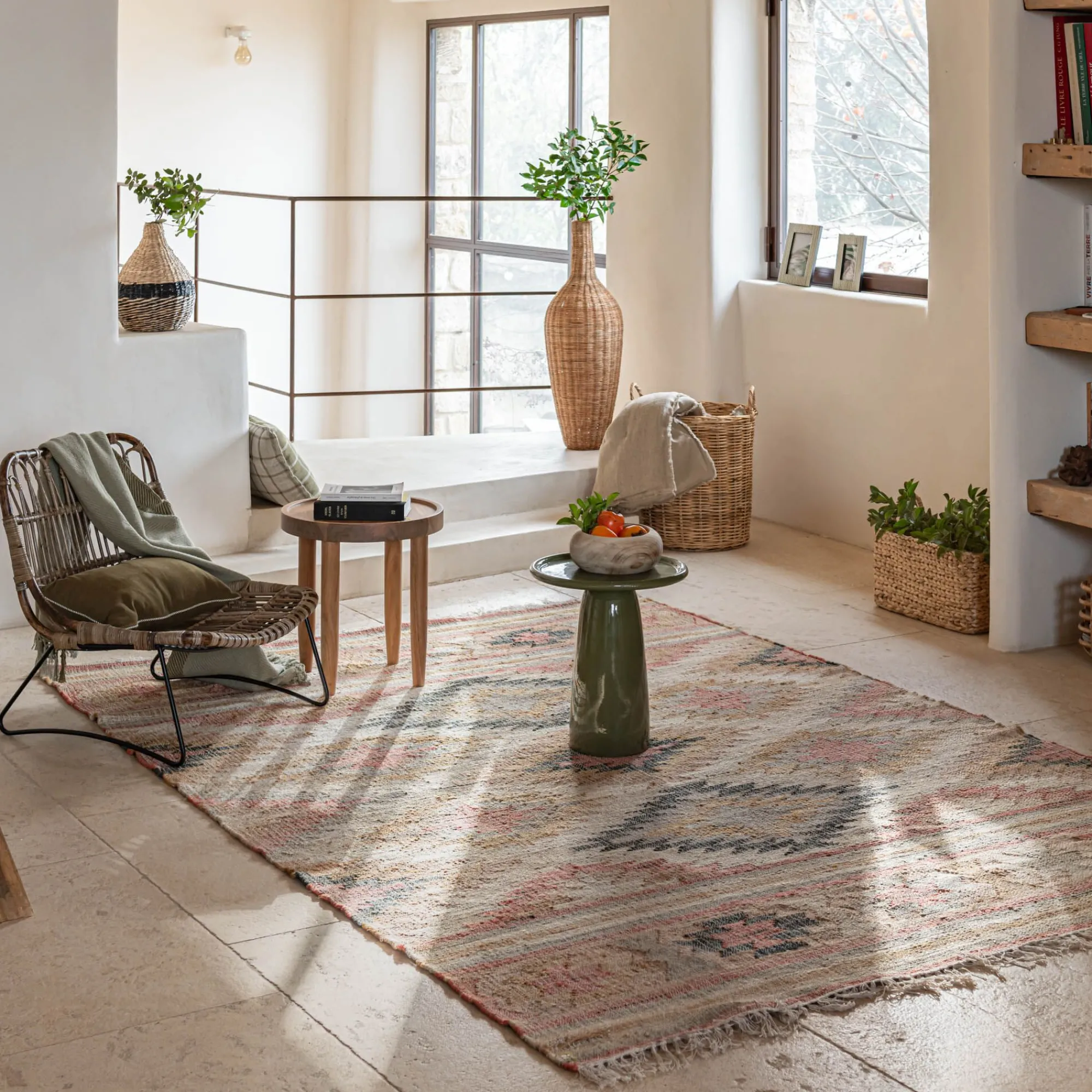 alinea Tapis En Jute|Tapis De Salon*Tapis tissé en jute et coton - 200x290cm Beige