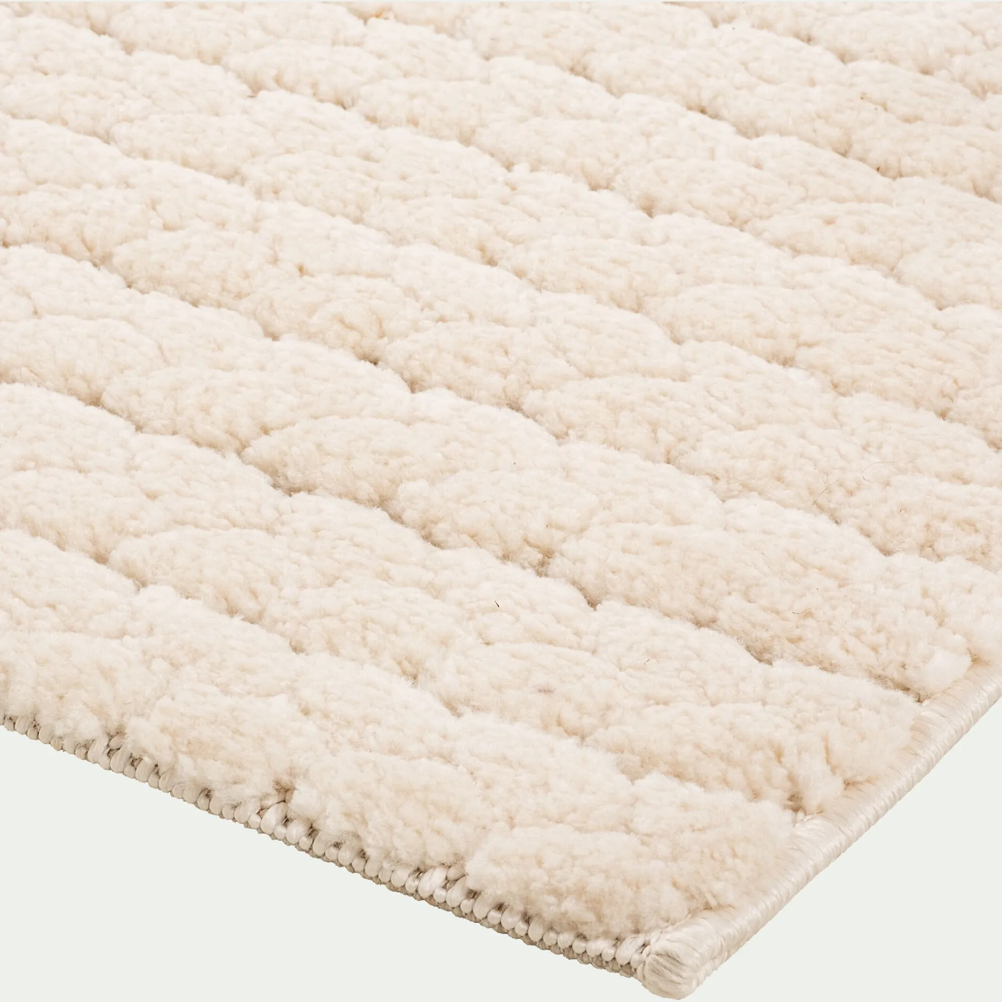 alinea Tapis Uni|Tapis De Salon*Tapis tressé 120x170cm - écru Blanc