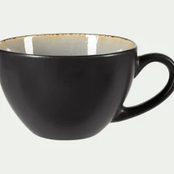 alinea Vaisselle Petit Déjeuner|Tasse Et Mug*Tasse et sous-tasse en grès réactif D10xH5cm - Gris