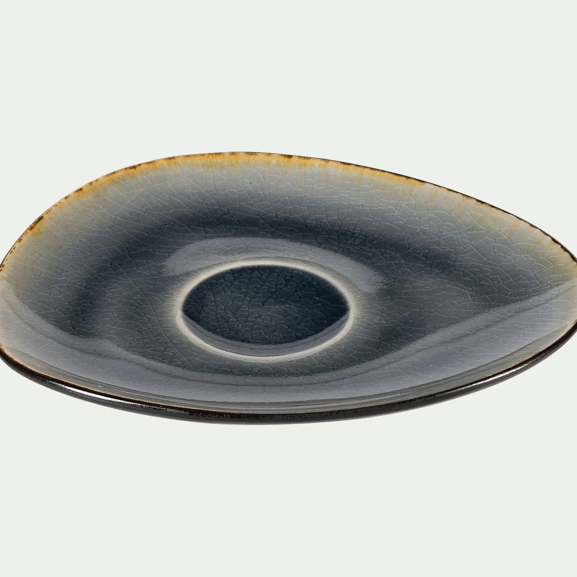 alinea Vaisselle Petit Déjeuner|Tasse Et Mug*Tasse et sous-tasse en grès réactif D10xH5cm - Gris