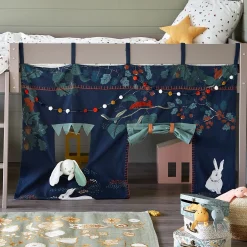alinea Matelas Enfant|Tipi*Tente de lit enfant à motifs sous-bois - Bleu
