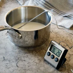 alinea Ustensile Pour Pâtisserie|Accessoire De Cuisson*Thermomètre digital à sonde en inox - Argenté