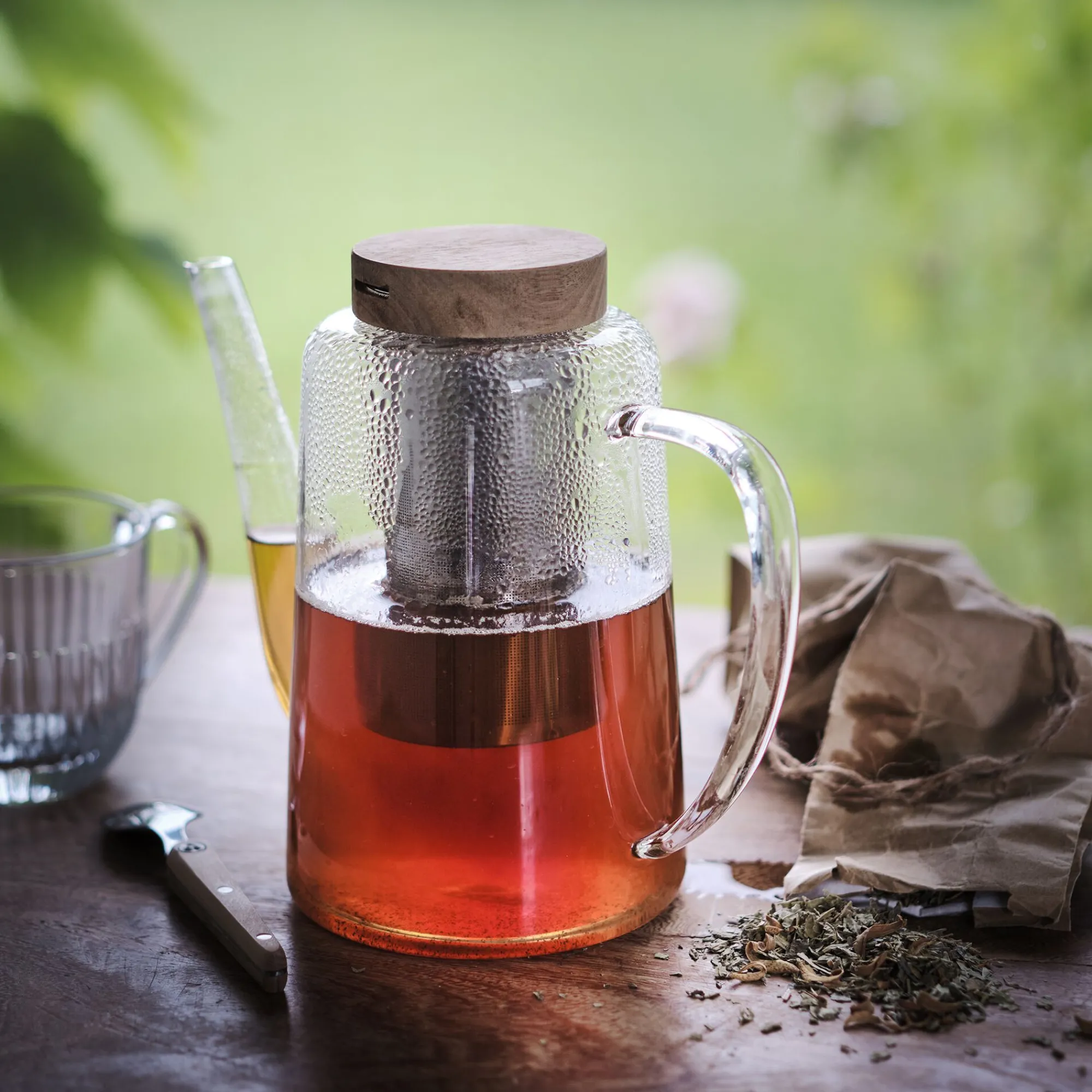 alinea Vaisselle Petit Déjeuner|Cafetière Et Théière*Théière infuseur en verre 1,2L - Transparent
