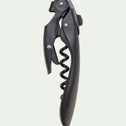 alinea Accessoire Vin*Tire-bouchon à double levier en inox - Noir