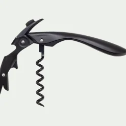 alinea Accessoire Vin*Tire-bouchon à double levier en inox - Noir
