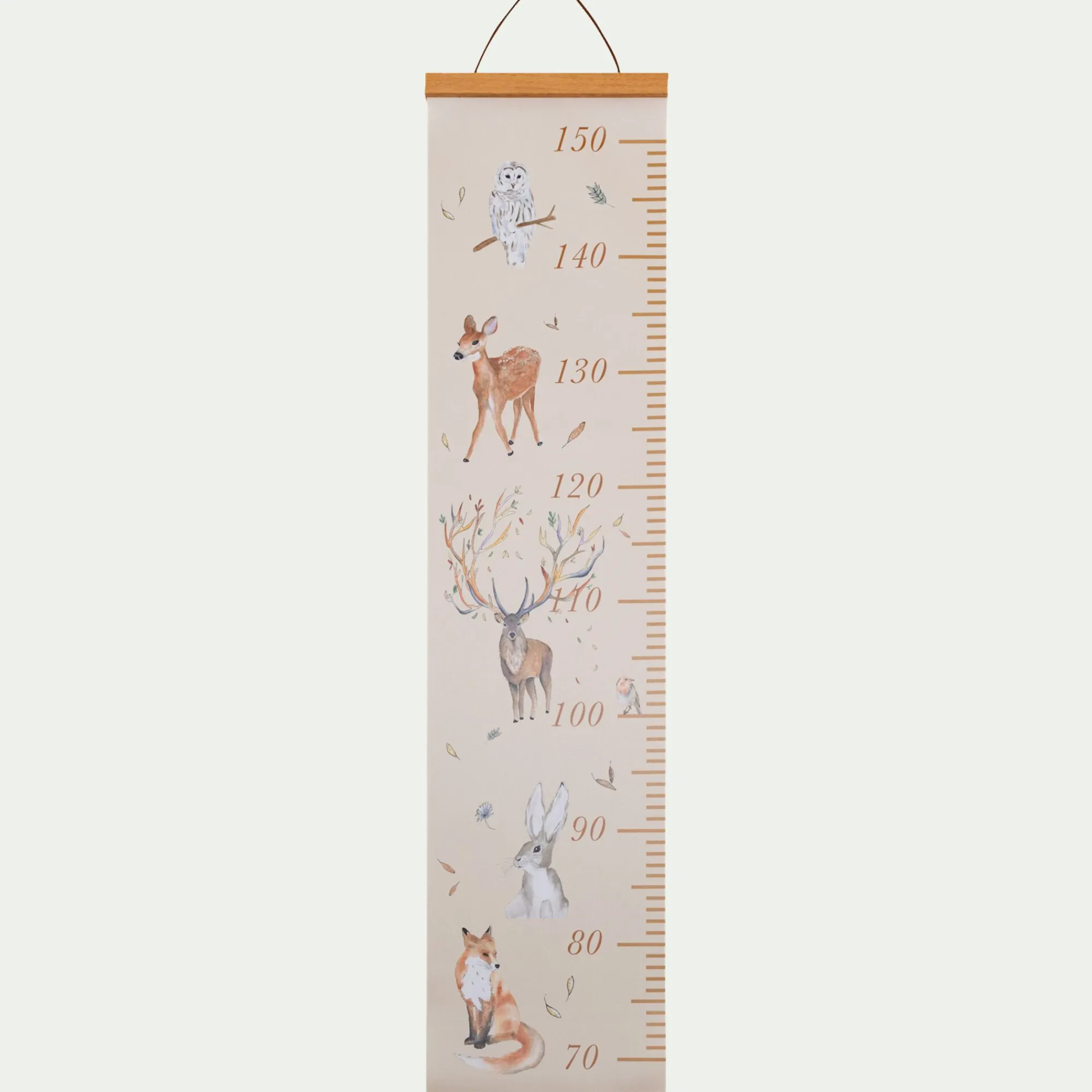 alinea Matelas Enfant|Déco Murale*Toise murale motifs forêt - Beige