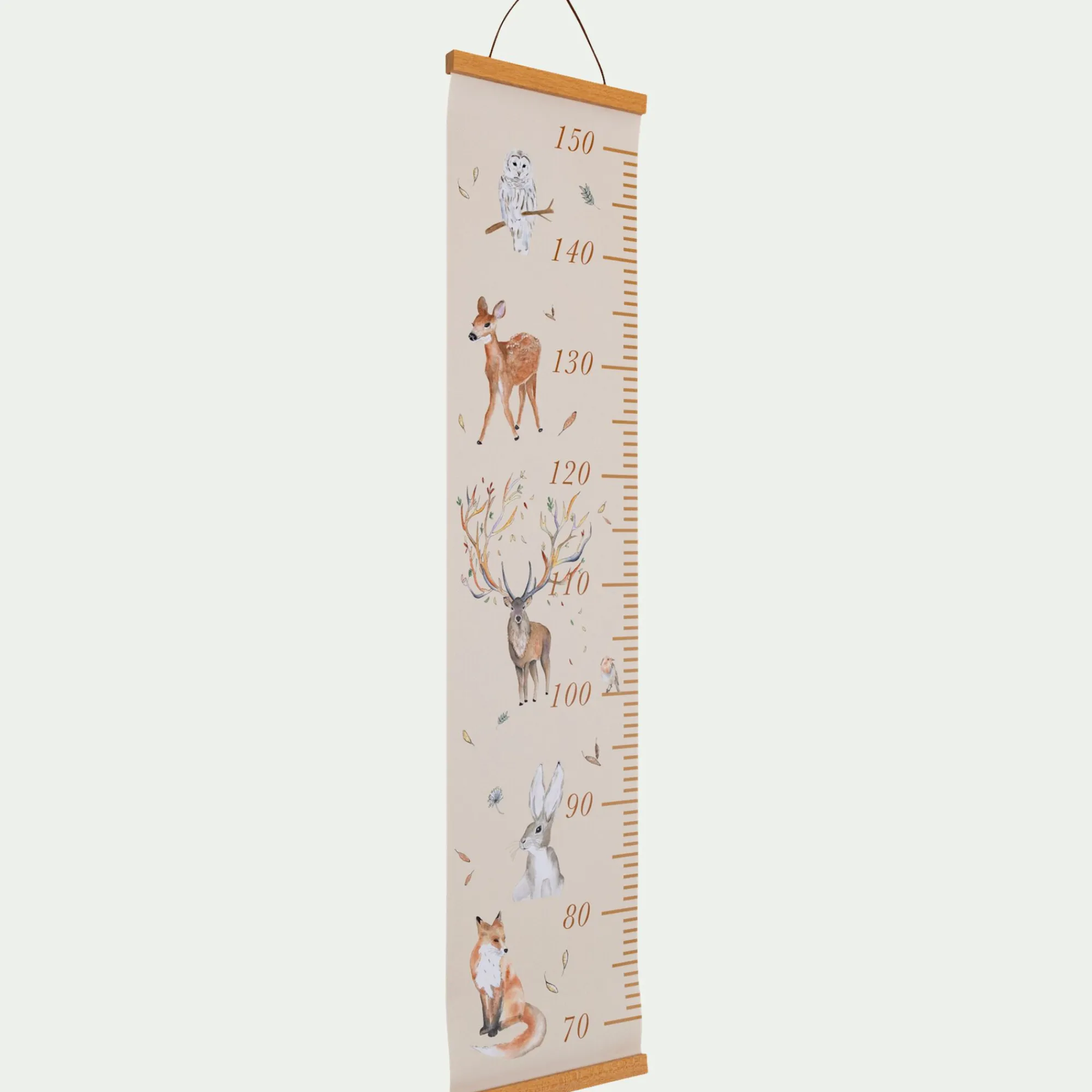 alinea Matelas Enfant|Déco Murale*Toise murale motifs forêt - Beige