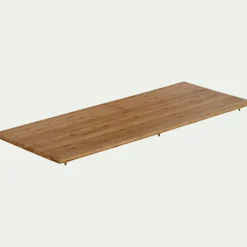 alinea Rangement De Salle De Bain*Top double pour meuble sous-vasque 120cm Bois clair