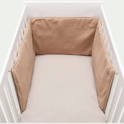 alinea Bureau Enfant|Linge Pour Bébé*Tour de lit en gaze de coton bio 180x40cm - noisette Marron