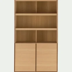 alinea Buffet De Salle À Manger|Buffet*Vaisselier 2 portes en bois - Bois clair