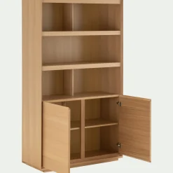 alinea Buffet De Salle À Manger|Buffet*Vaisselier 2 portes en bois - Bois clair