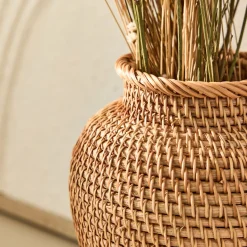 alinea Décoration À Poser|Vase*Vase en rotin H20cm - Naturel