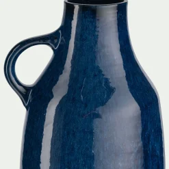 alinea Décoration À Poser|Vase*Vase pichet en faïence H51cm - Bleu