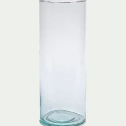 alinea Vase*Vase tube en verre recyclé H25cm - Transparent