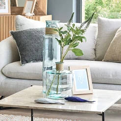alinea Vase*Vase tube en verre recyclé h55cm - Transparent