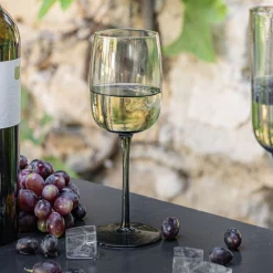 alinea Verre À Pied|Verre À Vin*Verre à pied en verre 32cl - Gris