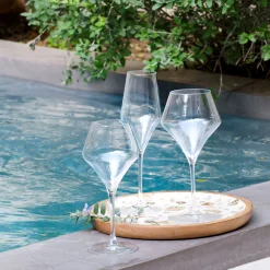 alinea Verre À Pied|Verre À Vin*Verre à pied en verre 38cl - Transparent