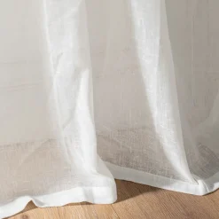 alinea Voilage*Voilage à œillets en polyester 135x300cm - ventoux Blanc