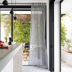 alinea Voilage*Voilage à nouettes en coton 105x250cm - Gris
