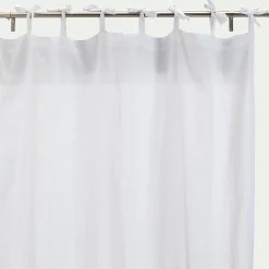 alinea Voilage*Voilage à nouettes en polyester et coton 130x250cm - Blanc
