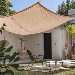 alinea Voile D'Ombrage*Voile d'ombrage carré en jute 3m - Naturel