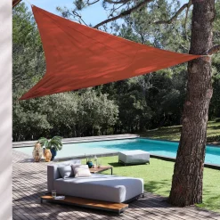 alinea Voile D'Ombrage*Voile d'ombrage triangle 3,6m - rustrel Rouge
